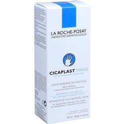 Weiße Verpackung einer reparierenden Handcreme von La Roche-Posay.